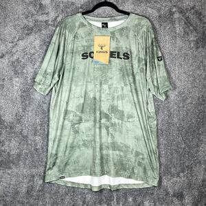Scheels Kings Shirt Mens XL Olive XKG Performance UPF 50 Moisture Wicking Tee
